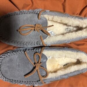 UGG Men's Grey Moccasin Slippers